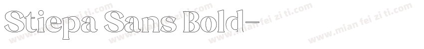 Stiepa Sans Bold字体转换